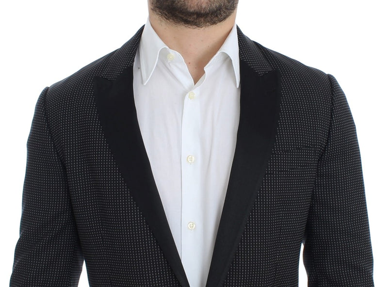 Black wool slim MARTINI blazer