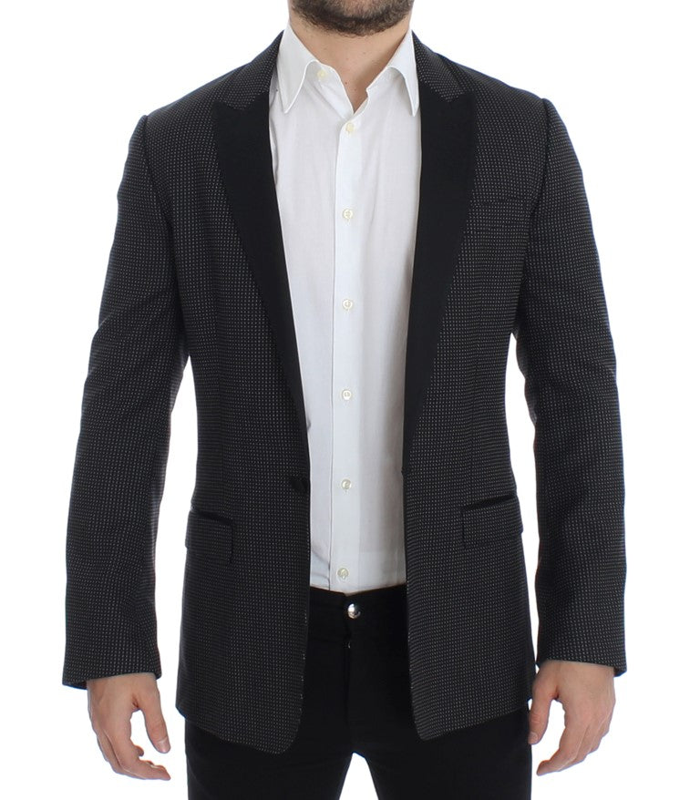 Black wool slim MARTINI blazer