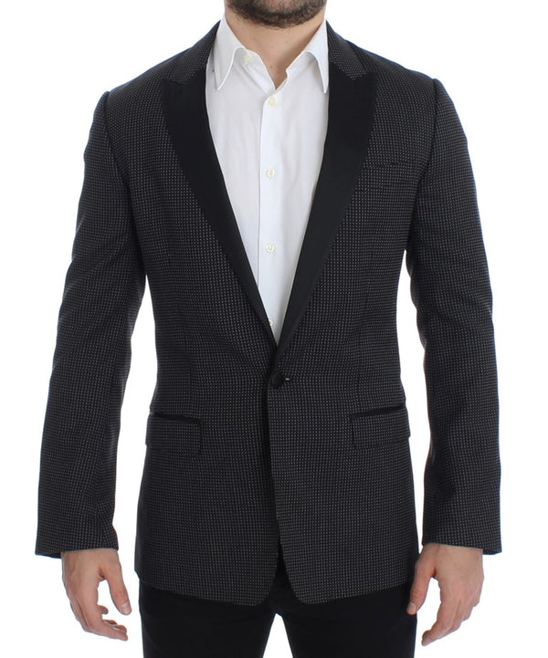 Black wool slim MARTINI blazer