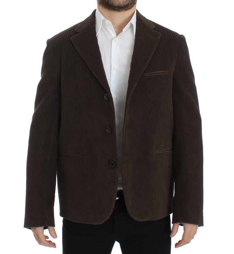 Brown manchester stretch blazer