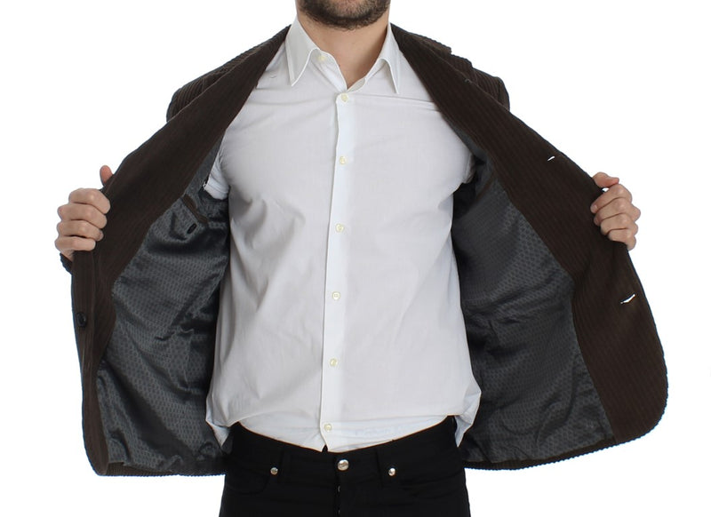 Brown manchester stretch blazer