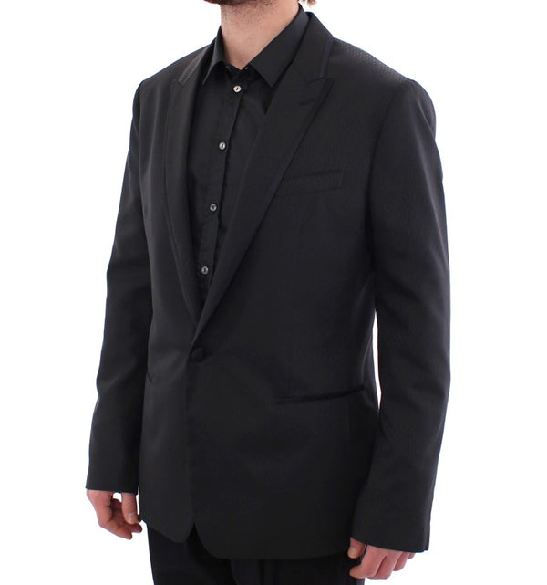Black MARTINI one button blazer