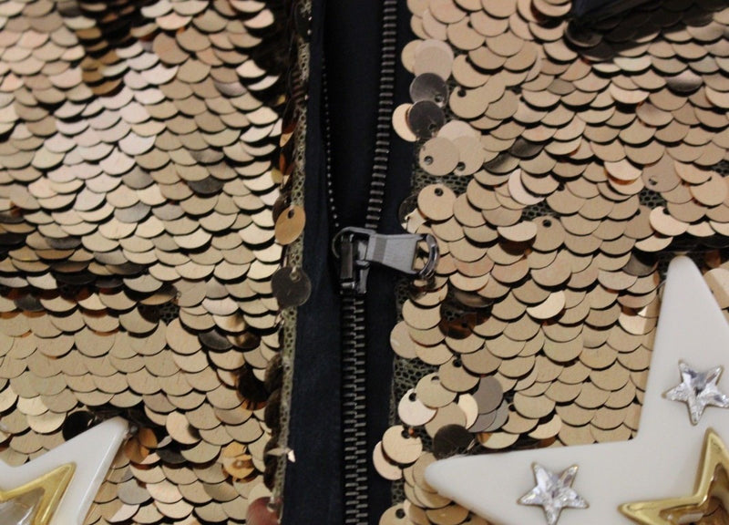 Masterpiece gold sequined crystal swarovski dress