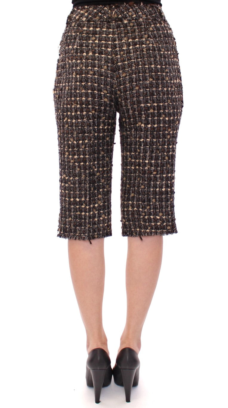 Multicolor Wool Shorts Pants