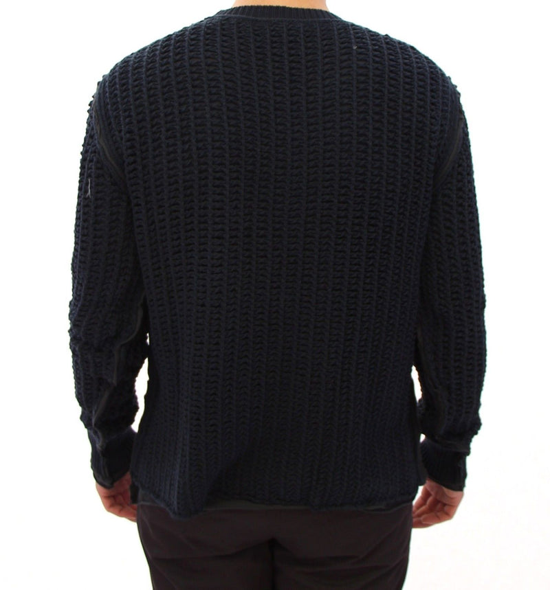 Blue Runway Netz Pullover Netted Sweater
