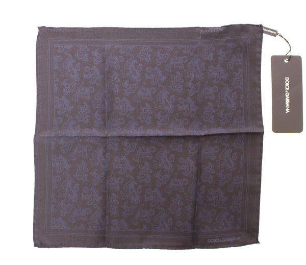 Blue Silk Handkerchief