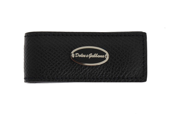 Blue Leather Magnet Money Clip