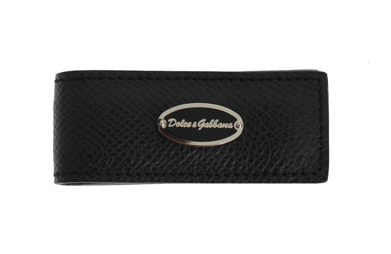 Blue Leather Magnet Money Clip