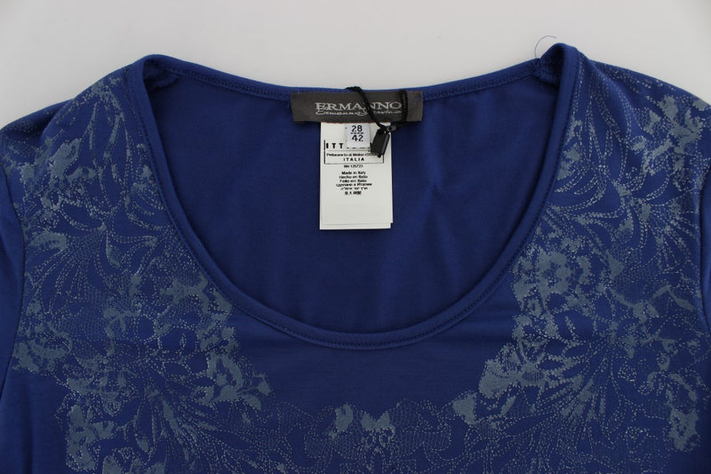 Blue Modal Stretch T-shirt