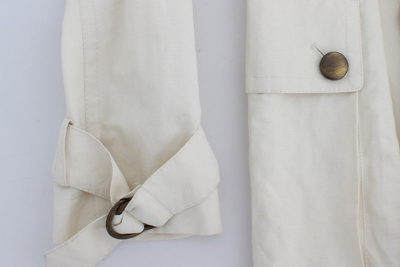 White Trench Coat Jacket