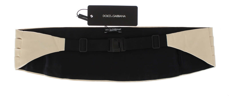 Off White Belt Silk Cummerbund