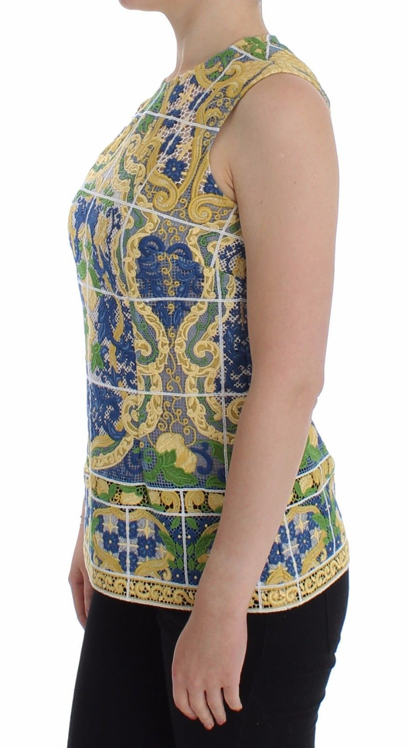 Multicolor Majolica Embroidered Sweater
