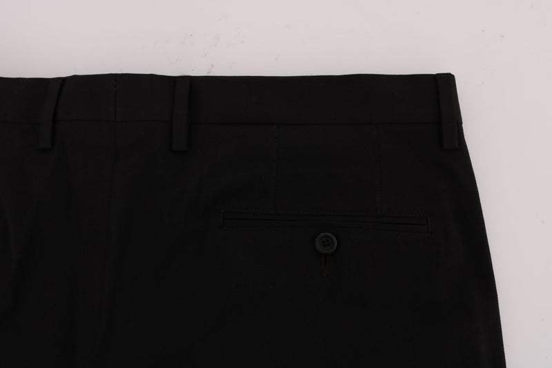 Brown Striped Dress Formal Pants