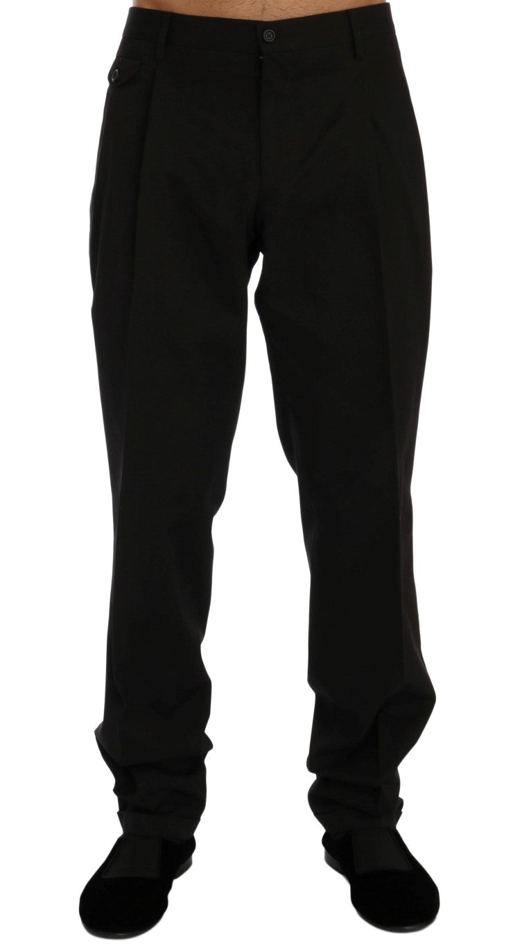 Brown Striped Dress Formal Pants