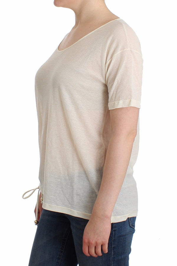 Beachwear White T-Shirt Top Blouse