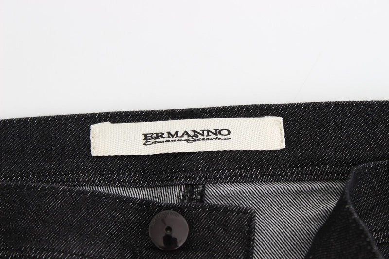 Black Slim Jeans Denim Pants Skinny Leg Stretch