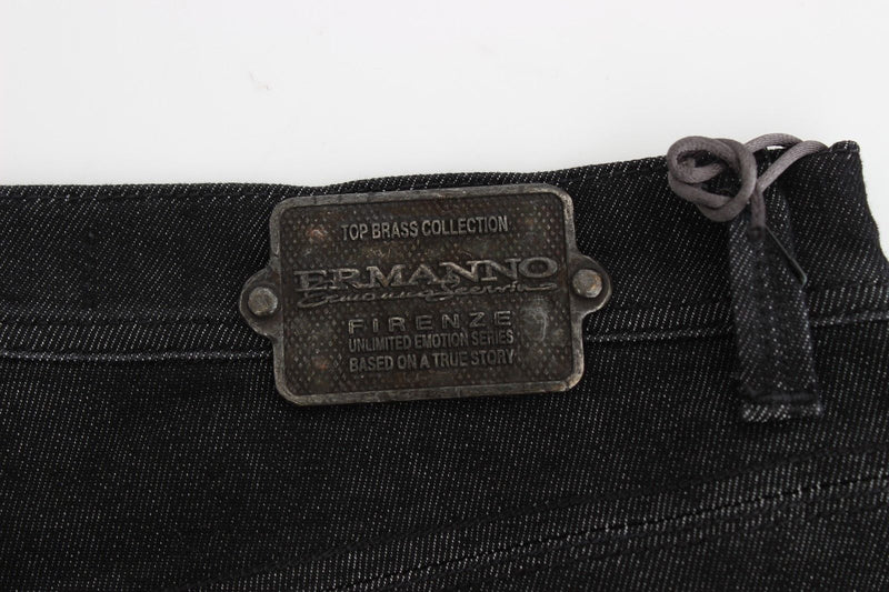 Black Slim Jeans Denim Pants Skinny Leg Stretch
