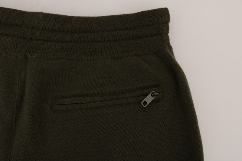 Green Cashmere Gym Training Sport Pants