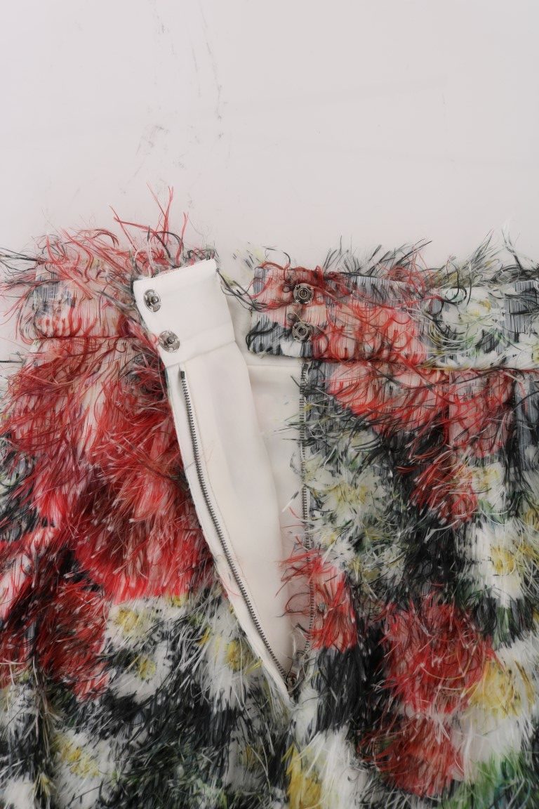 Floral Patterned Pencil Straight Skirt