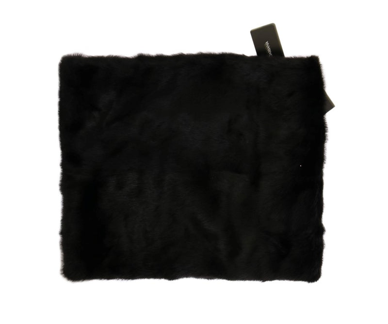Black Mink Fur Collar Scarf