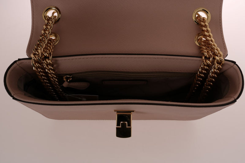 Pink TINA Leather Shoulder Bag