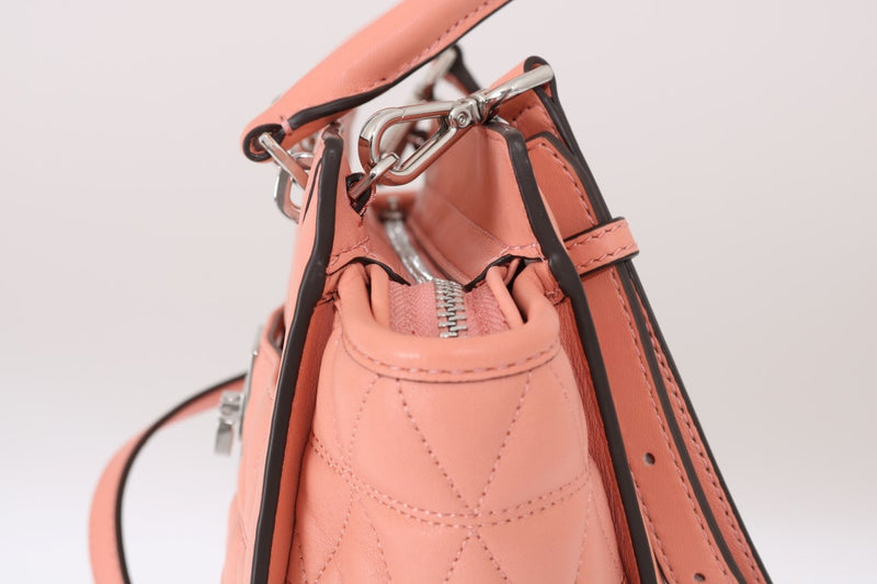 Pink VIVIANNE Leather Messenger Bag