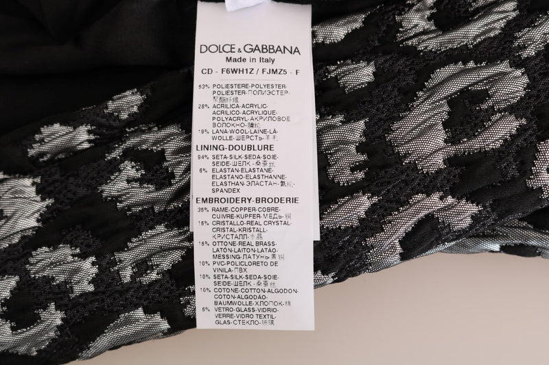 Multicolor Leo Jaquard Crystal Embellished Dress
