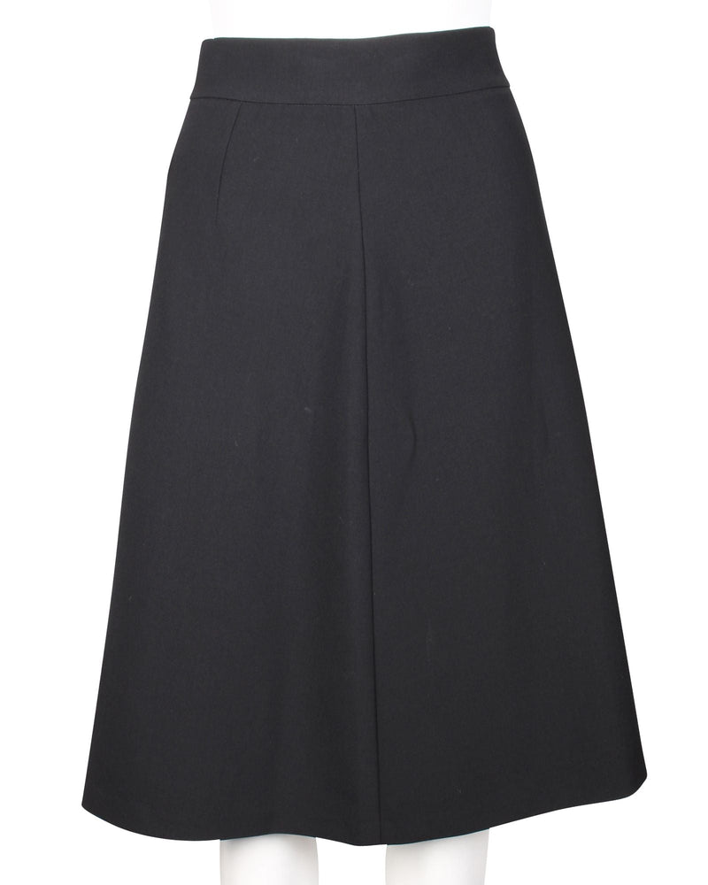 Diane Von Furstenberg Women's Black Midi Skirt