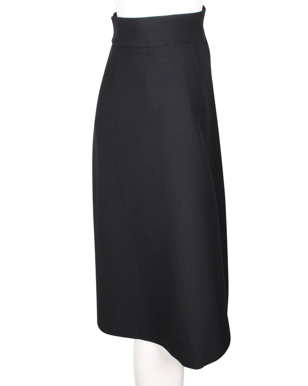 Diane Von Furstenberg Women's Black Midi Skirt
