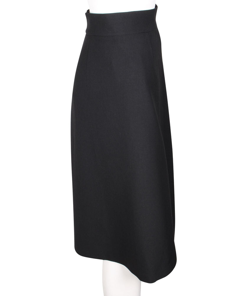 Diane Von Furstenberg Women's Black Midi Skirt