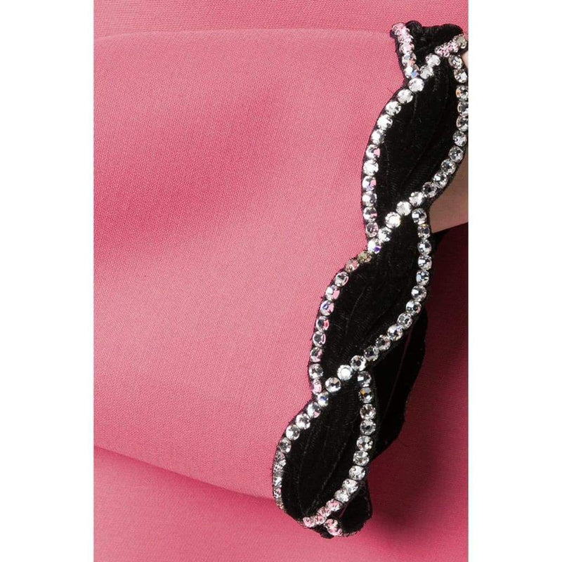 Gucci Pink Velvet Trim Dress