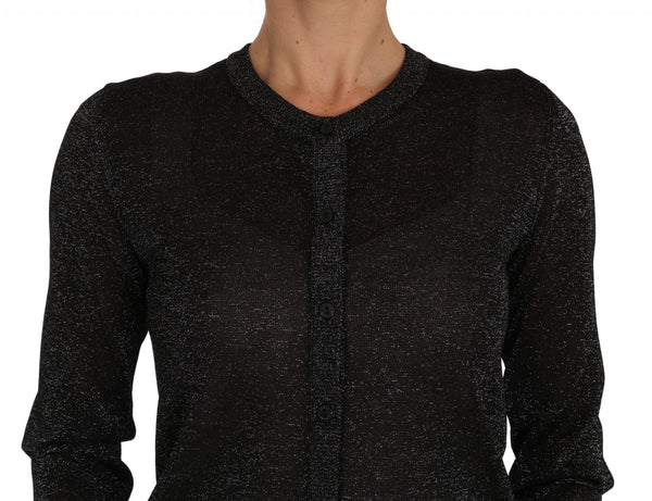 Black Cardigan Sweater Lightweight Top