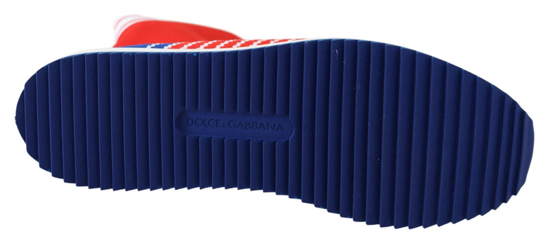 Blue Red Sorrento Logo Sneakers Sock Shoes