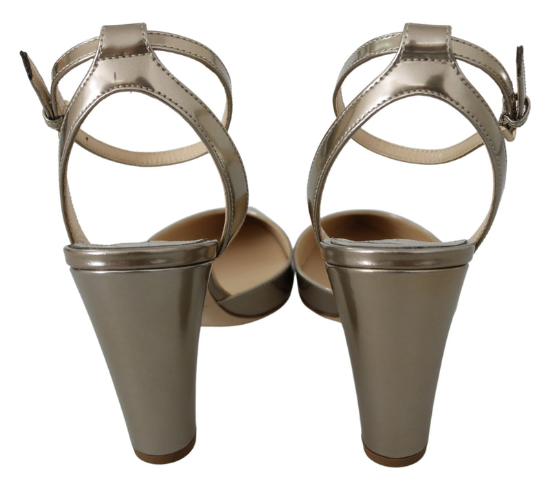 Micky 85 Gold Mary Jane with Adjustable Strap