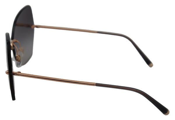 Gray Gold Butterfly Logo Women Eyewear Sunglasses
