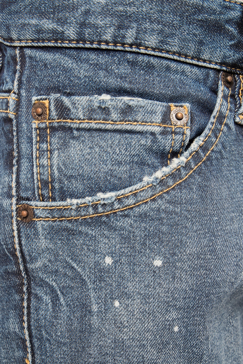 Navy Blue Cotton Cool Guy Jeans
