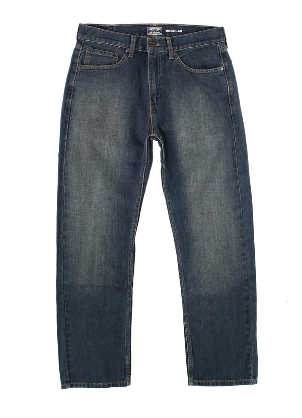 Signature Gold Blue Men's Straight Jeans