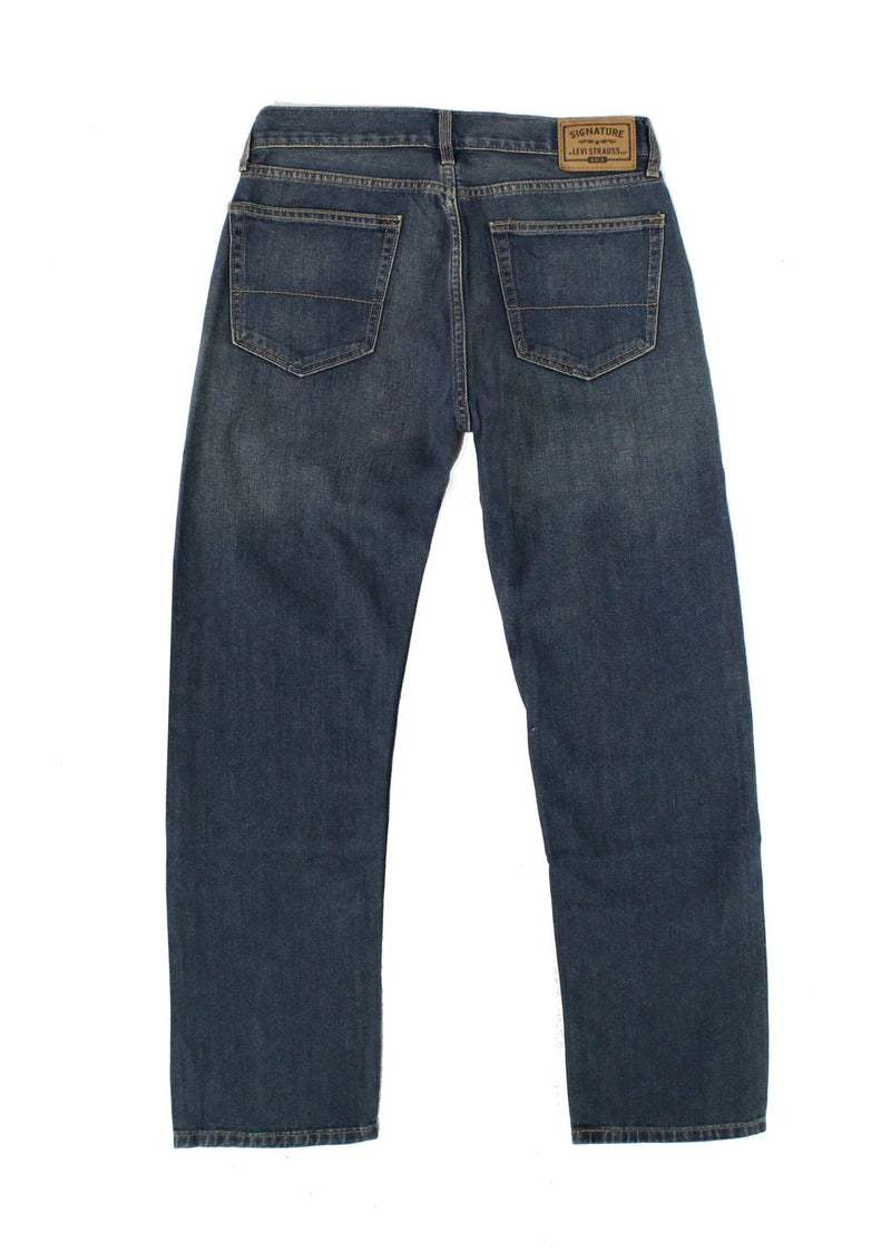 Signature Gold Blue Men's Straight Jeans