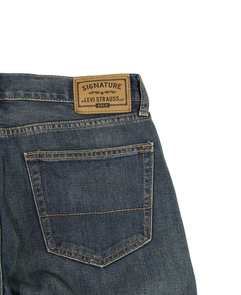 Signature Gold Blue Men's Straight Jeans