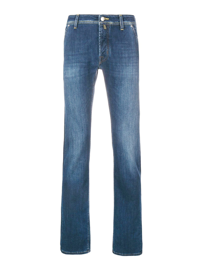 Blue Cotton Comfort Denim Jeans