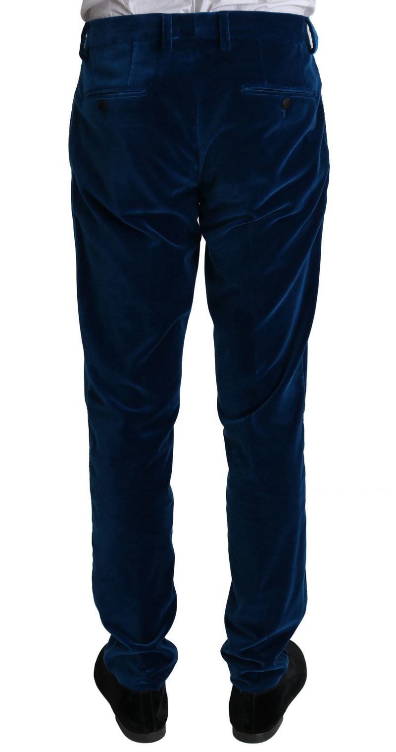Blue Velvet Double Breasted 2 Piece Suit