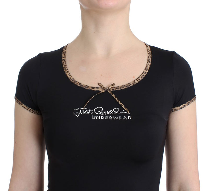 Black Nylon Top T-Shirt