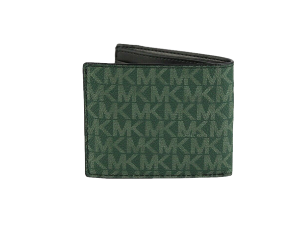 Gifting Slim Signature Bifold with Key Fob Box Set (Green/Marigold)