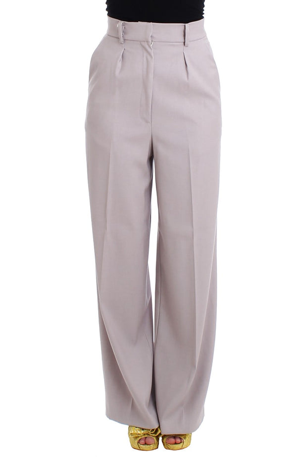 Gray high waist pants