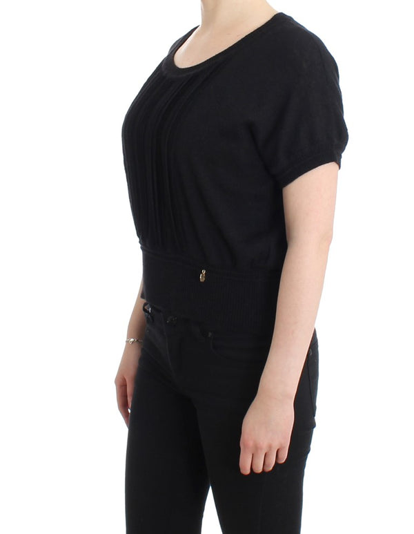 Black short sleeved jumper
