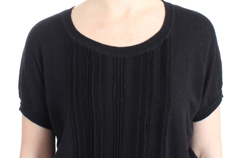 Black short sleeved jumper