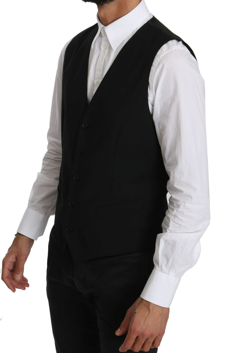 STAFF Black Waistcoat Formal Gilet Vest