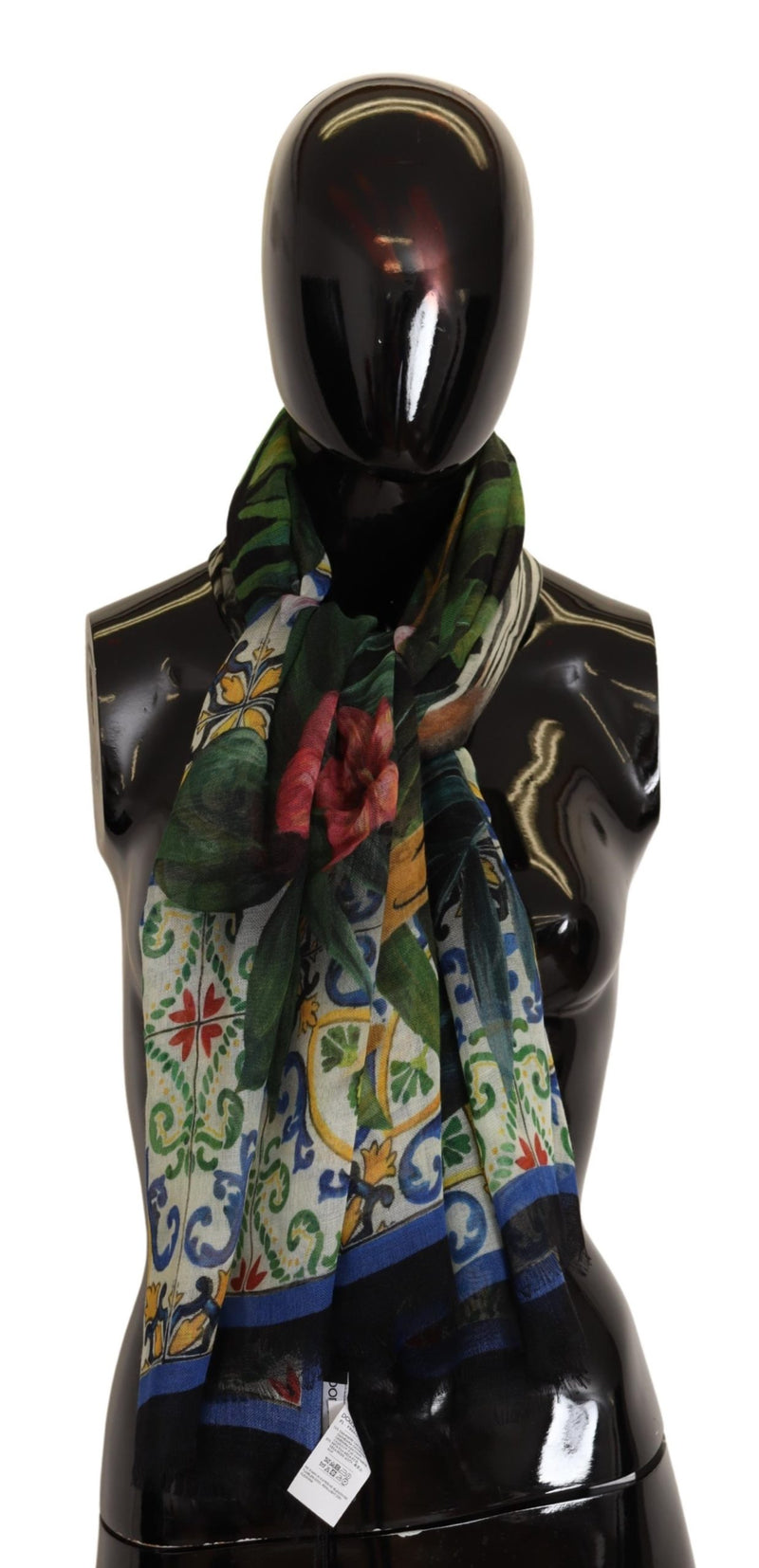 Multicolor Zebra Print Cashmere Shawl Scarf