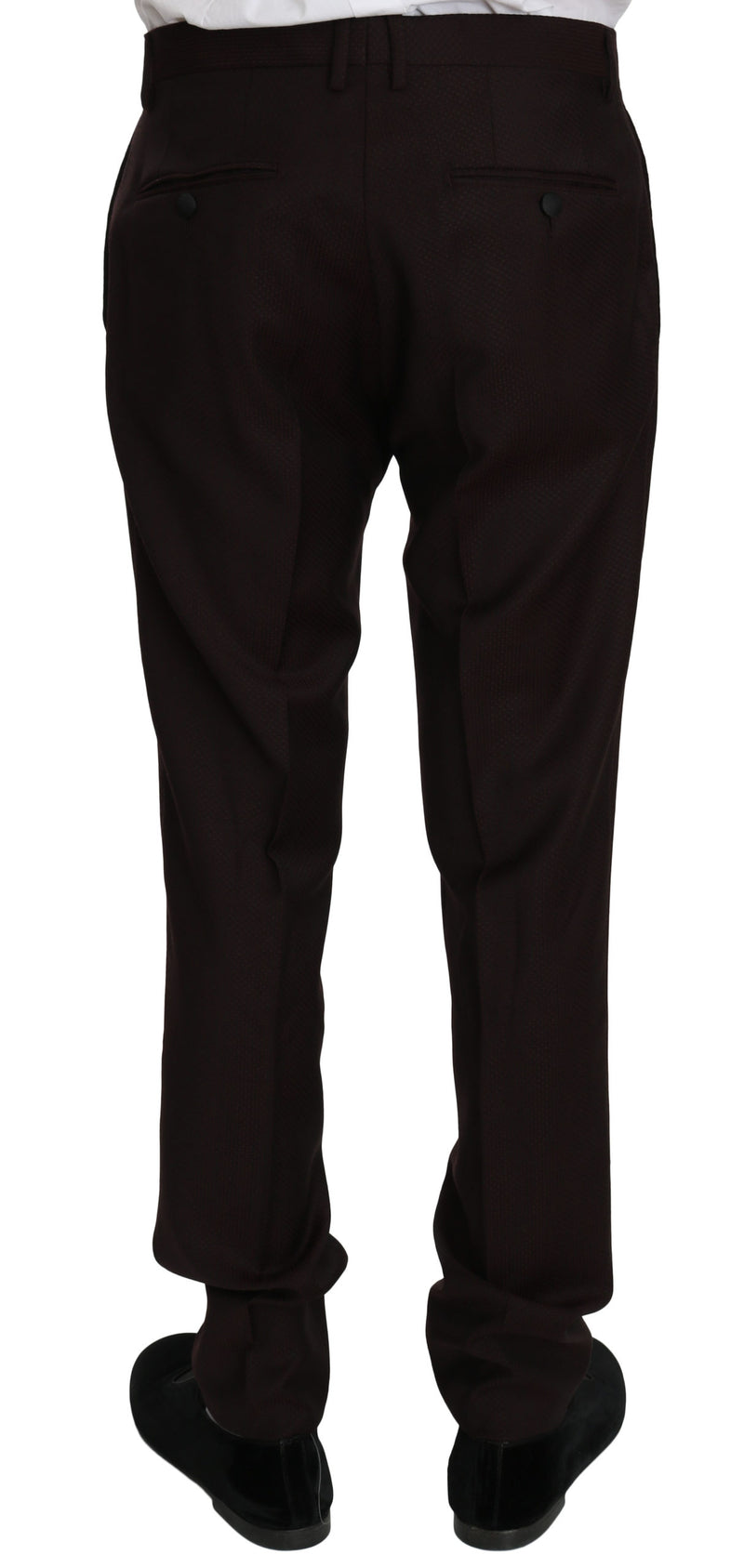 Bordeaux Wool Slim 3 Piece MARTINI Suit