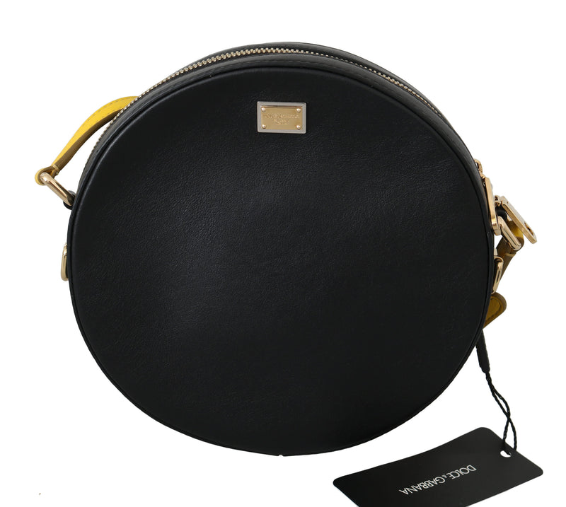GLAM Round Brown Bambola African Crystal Crossbody Bag